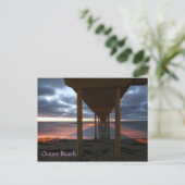 Ocean Beach Pier Postkarte (Stehend Vorderseite)