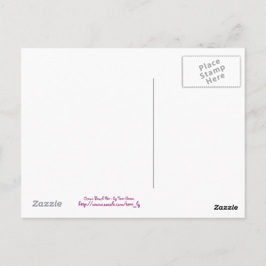 Ocean Beach Pier Postkarte (Rückseite)