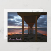 Ocean Beach Pier Postkarte (Vorne/Hinten)