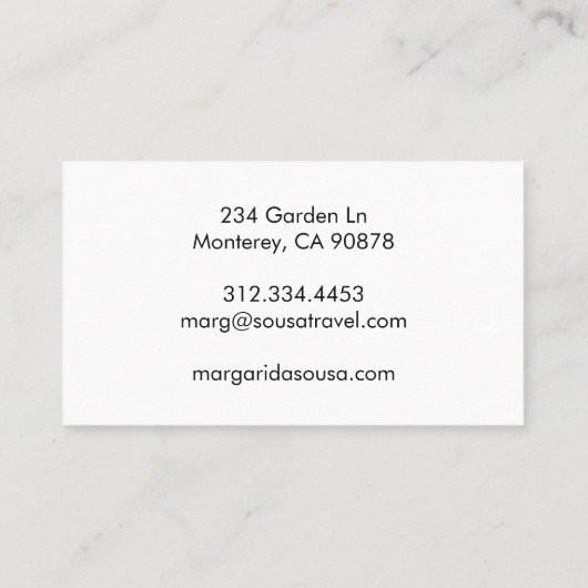 Ocean Beach Pier Sunset Foto Tourismus Visitenkarte (Rückseite)