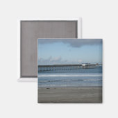 Ocean Beach Pier Winter Magnet (Vorderseite/Rückseite)