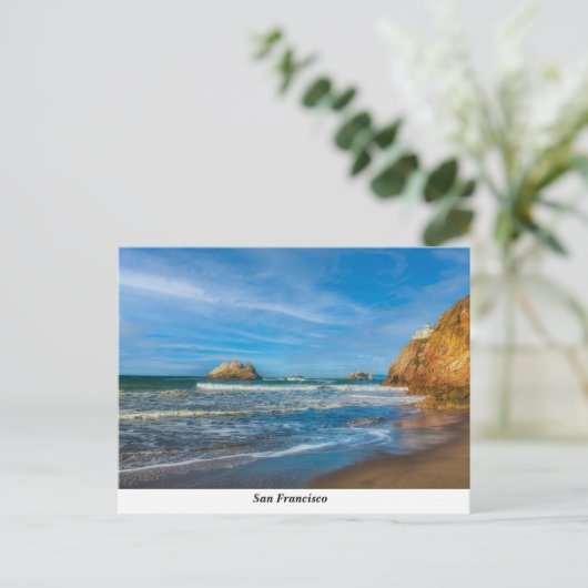 Ocean Beach Postkarte (Stehend Vorderseite)