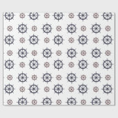 Ocean Beach Red und Blue Helms Geschenkpapier (Flach)