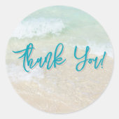 Ocean Beach Round Vielen Dank, dass Sie Stickers (Vorderseite)