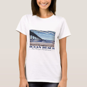 Ocean Beach, San Diego, Kalifornien T-Shirt