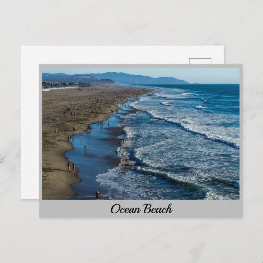 Ocean Beach San Francisco Ca. Postkarte (Vorne/Hinten)