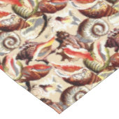 Ocean Beach Sandy Muscheln Muster Tischdecke (Schrägansicht)
