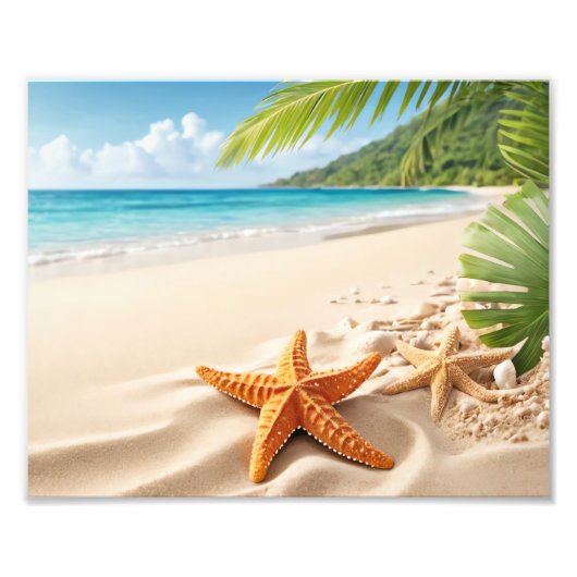Ocean Beach Scene Foto Print (Vorne)