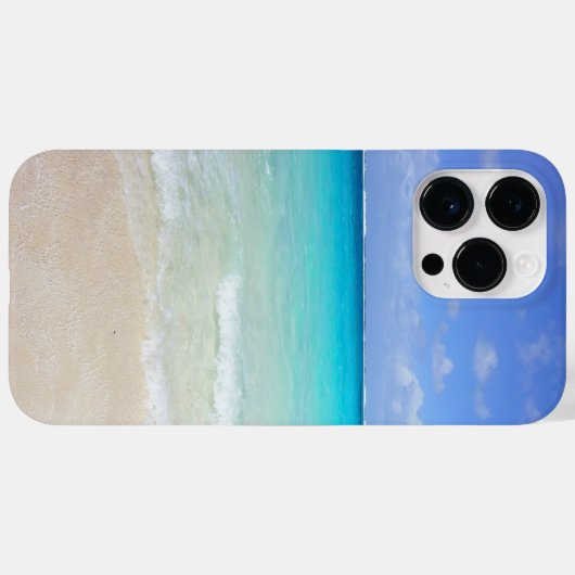 Ocean Beach Scene Horizon Phone Case (Rückseite (Horizontal))