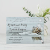 Ocean Beach Seashell, Balloons, Weinvorrat Einladung (Stehend Vorderseite)