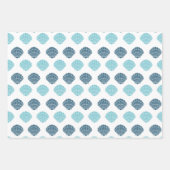 Ocean Beach Seashells Blaues Muster Theme Geschenkpapier Set (Vorderseite 2)