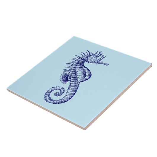 Ocean Beach Seepferd Fliese (Seite)