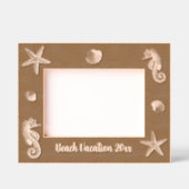 Ocean Beach Seepferd Starfish Crab & Muschel Borde Geätzte Rahmen (Vorderseite)