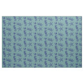 Ocean Beach Seepferd Starfish Crab & Muschel Muste Stoff (Fat Quarter (45,7 x 55,9 cm))