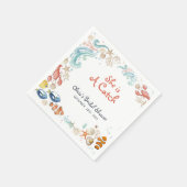 Ocean Beach She Is a Catch Bridal Shower Cocktail Serviette (Ecke)