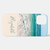 Ocean Beach Shore, um Ihren Namen hinzuzufügen Case-Mate iPhone Hülle (Rückseite (Horizontal))