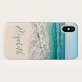 Ocean Beach Shore, um Ihren Namen hinzuzufügen Case-Mate iPhone Hülle (Rückseite (Horizontal))
