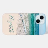 Ocean Beach Shore, um Ihren Namen hinzuzufügen Case-Mate iPhone Hülle (Rückseite (Horizontal))