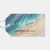 Ocean Beach Signature Summer Chic Geschenkanhänger (Rückseite Horizontal)