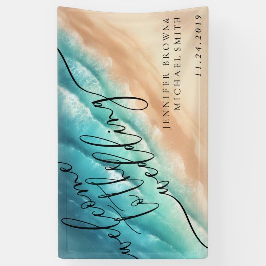 Ocean Beach Summer Party Begrüßung Banner (Vertikal)