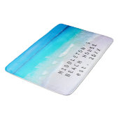 Ocean Beach Summer Seaside Seaside Scene Badematte (Schrägansicht)