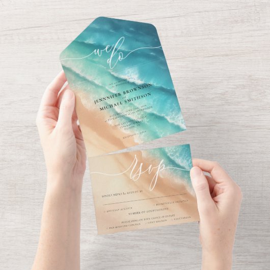 Ocean Beach Summer Special All In One Einladung (Abreißen)