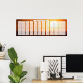 Ocean Beach Sunrise Geburtstagskalender Poster (Heimbüro)