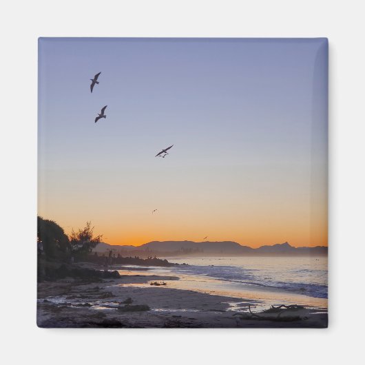 Ocean Beach Sunset Magnet (Vorne)