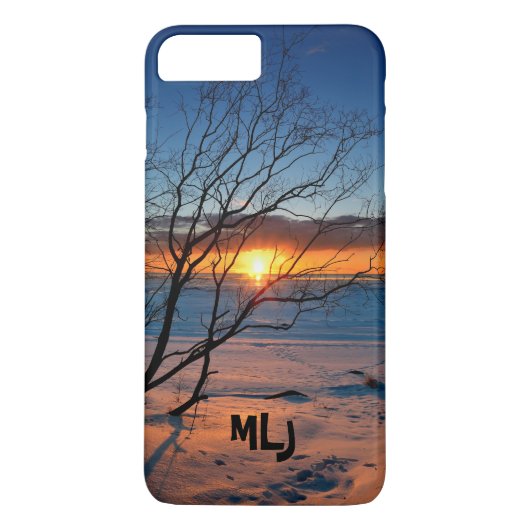 Ocean Beach Sunset Personalisiert iPhone Case (Rückseite)