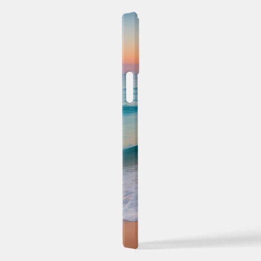 Ocean Beach Sunset Vibes Personalisiert iPhone Hülle (Rechte Seite)