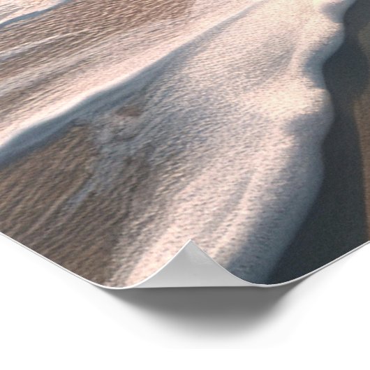 Ocean Beach Szene Küste Sunset Wall Art Poster (Ecke)