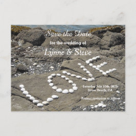 Ocean Beach Szene Save the Date Ankündigungspostkarte