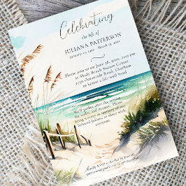 Ocean Beach Trail Feier zum Foto des Lebens Einladung