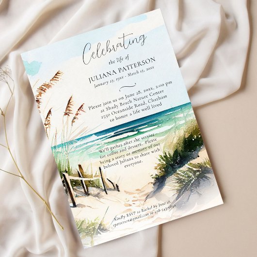 Ocean Beach Trail Feier zum Foto des Lebens Einladung