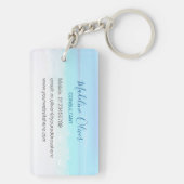 Ocean Beach Travel Aqua Blue Stilvoll Schlüsselanhänger (Rückseite)