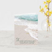 Ocean Beach und Starfish Beileid Vielen Dank Karte (Gelbe Blume)