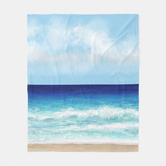 Ocean Beach View 275 Fleecedecke (Vorderseite)