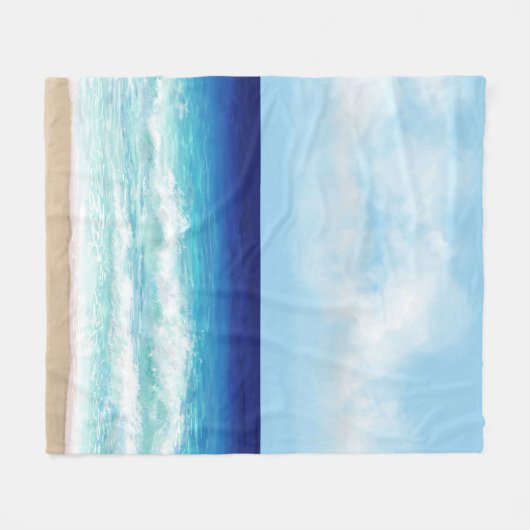 Ocean Beach View 275 Fleecedecke (Vorderseite (Horizontal))