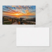 Ocean Beach View Tropical Sunset Paradies Dream Visitenkarte (Vorne/Hinten)