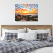 Ocean Beach View Tropical Sunset Paradise Traum Leinwanddruck (Insitu (Schlafzimmer))