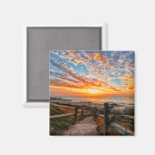 Ocean Beach View Tropical Sunset Paradise Traum Magnet (Vorderseite/Rückseite)