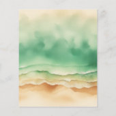 Ocean Beach Wasserfarbe Signature Wir machen sonni Flyer (Hinten)