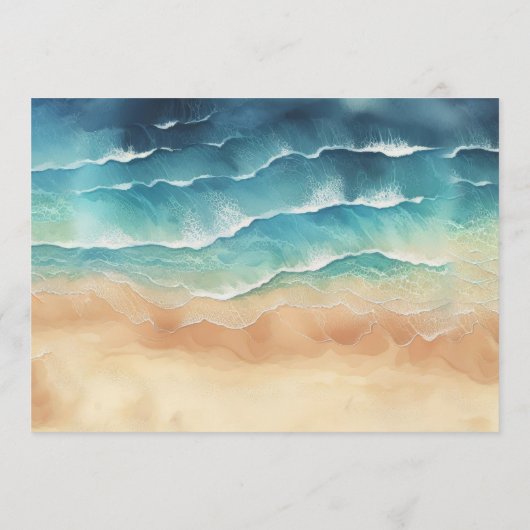 Ocean Beach Watercolor Signature Wed Programm (Rückseite)