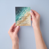 Ocean Beach Watercolor Summer Verlobung Flyer (Gruppe)