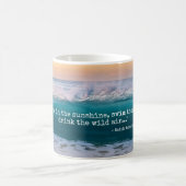 Ocean Beach Wave Emerson Quote Tee oder Kaffeetasse (Mittel)