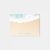 Ocean Beach Waves - tropischer Name Post-it Klebezettel (Vorderseite)
