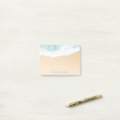 Ocean Beach Waves - tropischer Name Post-it Klebezettel (Auf Schreibtisch)