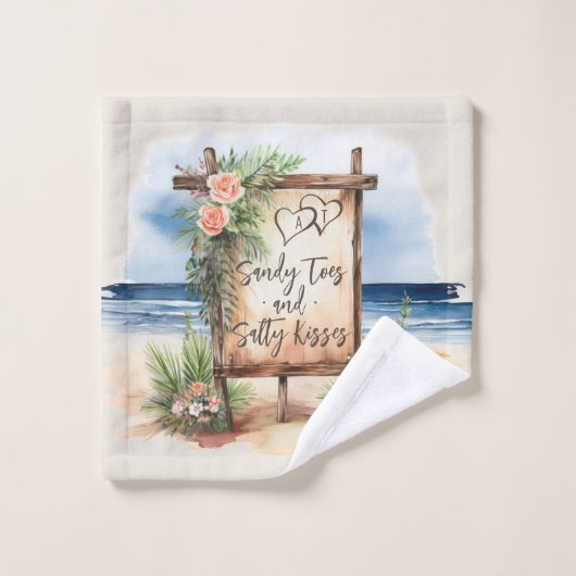 Ocean Beach Wedding Gefallen Waschlappen (Waschlappen)