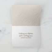 Ocean Beach Wedding Hearts Karte (Innenseite)