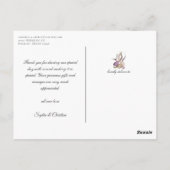 Ocean Beach Wedding Vielen Dank Foto Card Postcard Postkarte (Rückseite)